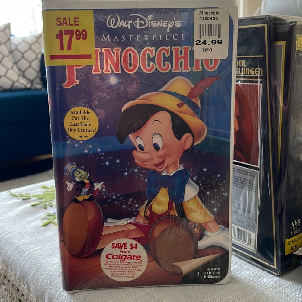 Original Pinocchio vhs (unopened)
